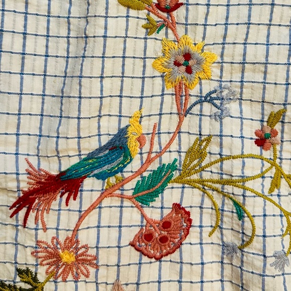 JOHNNY WAS Embroidered Blouse PRICE REDUCED - Picture 3 of 13